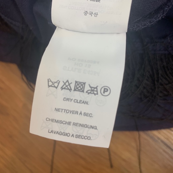 J. Crew Navy Blue Sweatshirt w/ Black Fringe - Picture 5 of 9